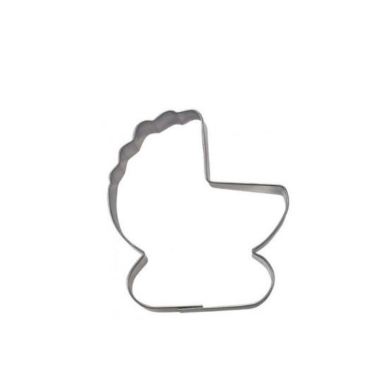 Babywagen Keks Edelstahl Ausstechform - BA019 - Mytortenland